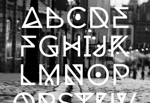 23 Free Geometric, Angular, Rune-esque Style Fonts
