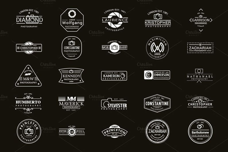 best fonts for photography logos