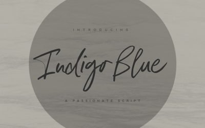 Indigo Blue Font