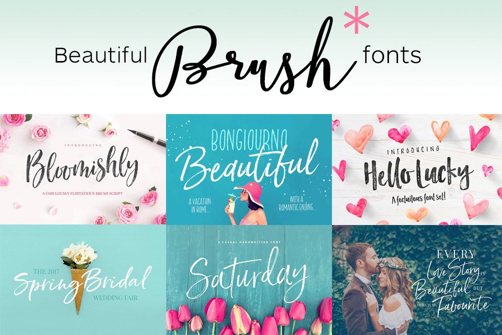 63 Brush Script Fonts – Some Free
