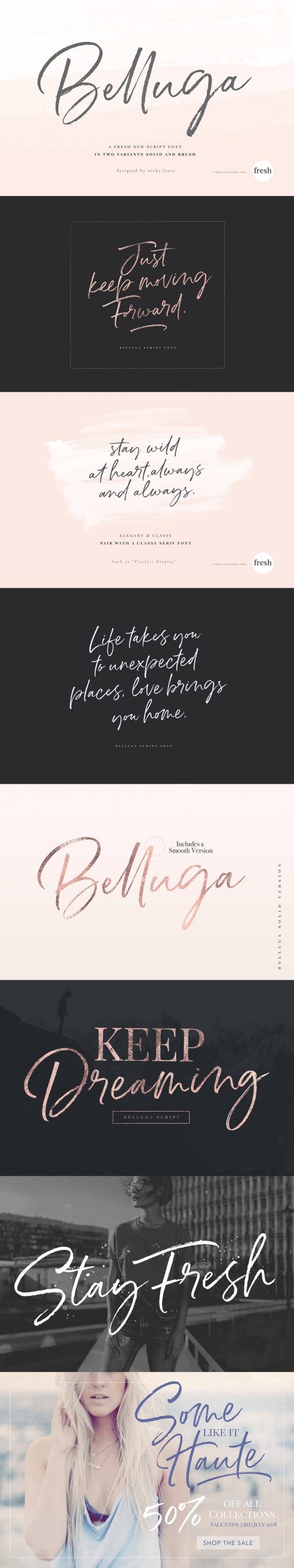 A Fresh New Brush Script Font - Belluga